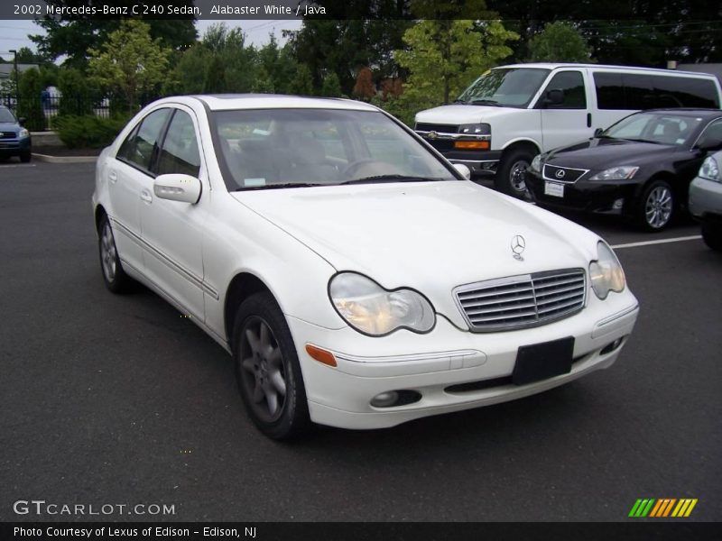 Alabaster White / Java 2002 Mercedes-Benz C 240 Sedan