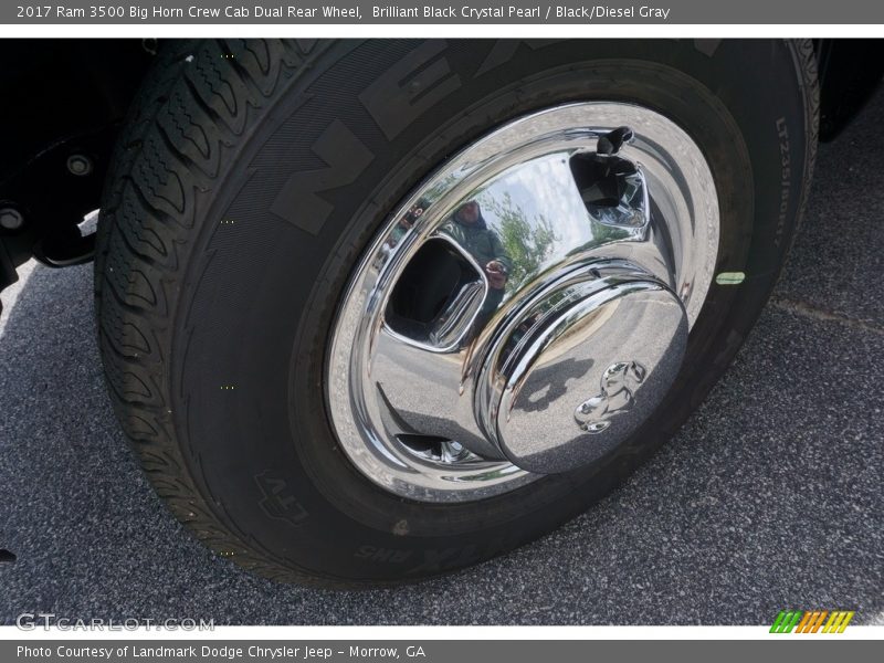 Brilliant Black Crystal Pearl / Black/Diesel Gray 2017 Ram 3500 Big Horn Crew Cab Dual Rear Wheel