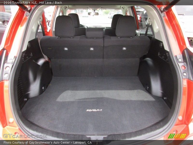 Hot Lava / Black 2016 Toyota RAV4 XLE