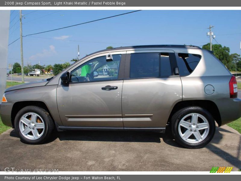 Light Khaki Metallic / Pastel Pebble Beige 2008 Jeep Compass Sport
