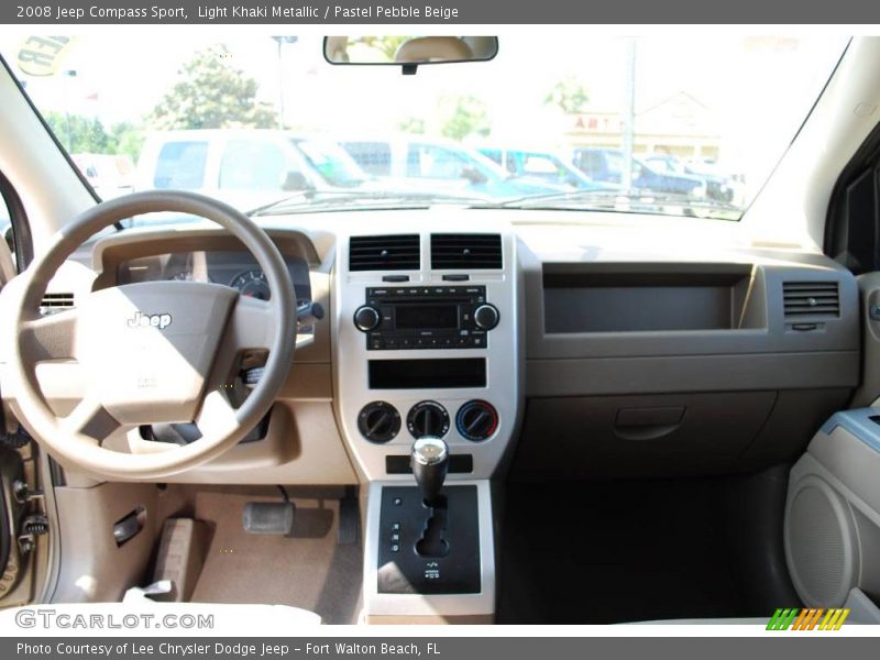 Light Khaki Metallic / Pastel Pebble Beige 2008 Jeep Compass Sport