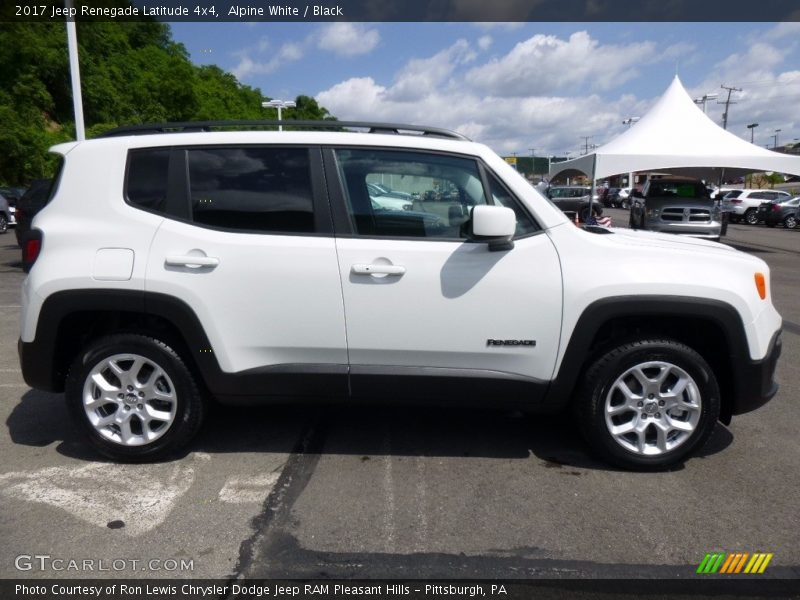 Alpine White / Black 2017 Jeep Renegade Latitude 4x4