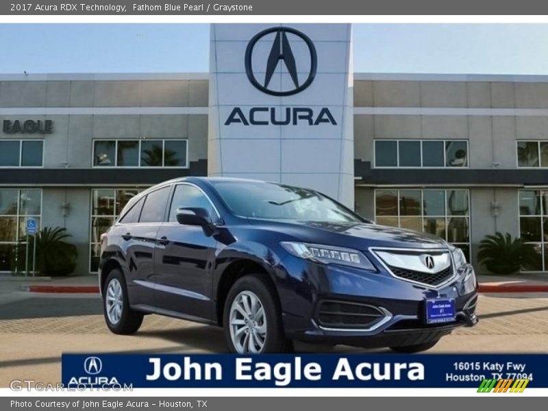 Fathom Blue Pearl / Graystone 2017 Acura RDX Technology
