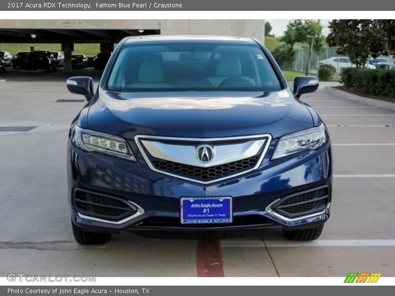 Fathom Blue Pearl / Graystone 2017 Acura RDX Technology