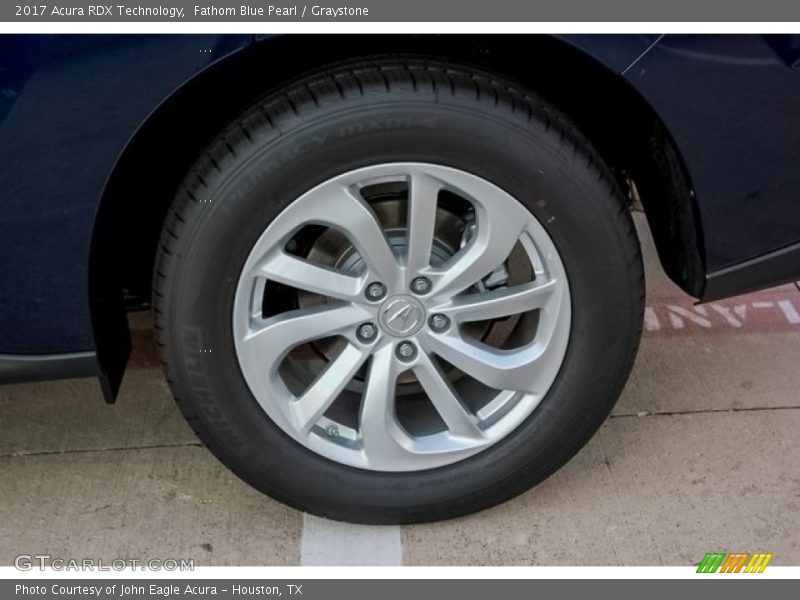 Fathom Blue Pearl / Graystone 2017 Acura RDX Technology