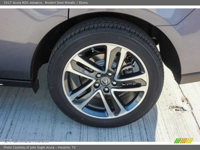 Modern Steel Metallic / Ebony 2017 Acura MDX Advance