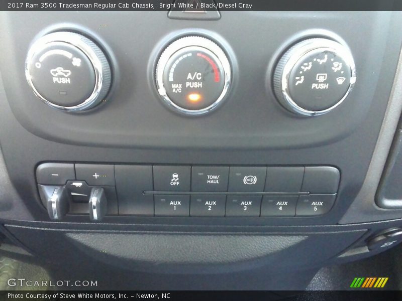Bright White / Black/Diesel Gray 2017 Ram 3500 Tradesman Regular Cab Chassis