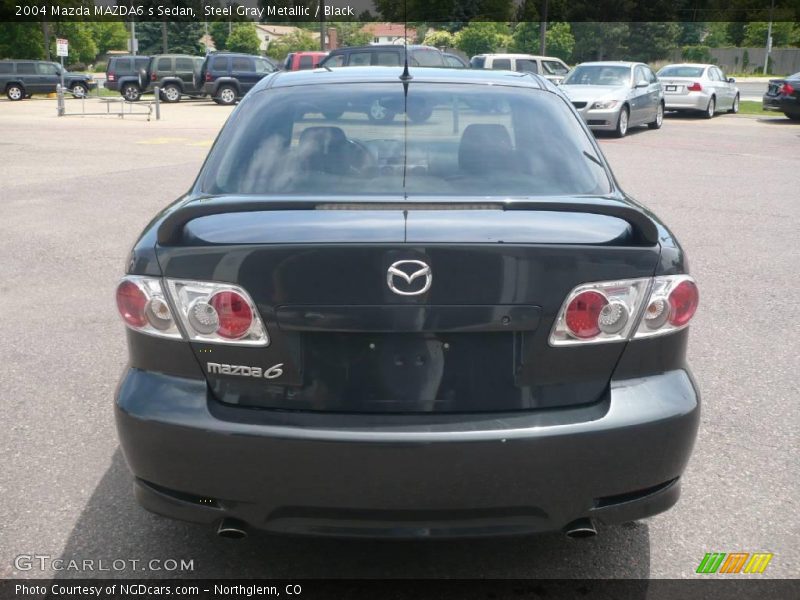 Steel Gray Metallic / Black 2004 Mazda MAZDA6 s Sedan