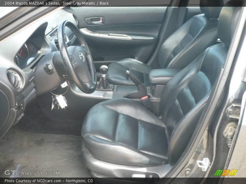 Steel Gray Metallic / Black 2004 Mazda MAZDA6 s Sedan