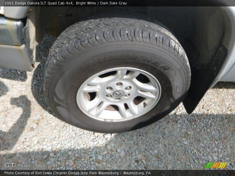 Bright White / Dark Slate Gray 2001 Dodge Dakota SLT Quad Cab 4x4