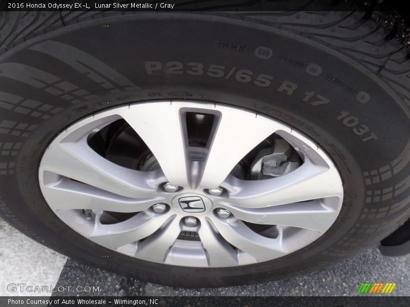 Lunar Silver Metallic / Gray 2016 Honda Odyssey EX-L