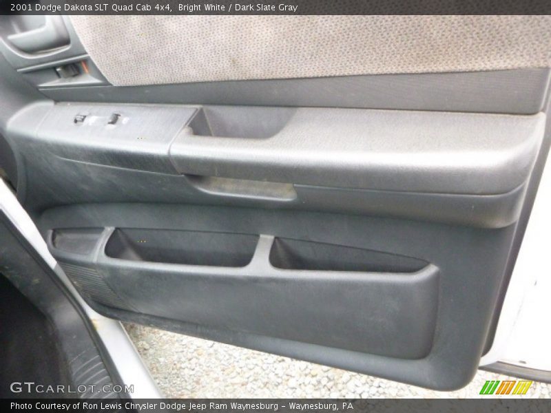 Bright White / Dark Slate Gray 2001 Dodge Dakota SLT Quad Cab 4x4