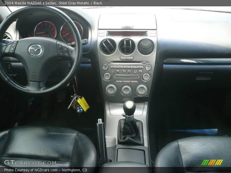 Steel Gray Metallic / Black 2004 Mazda MAZDA6 s Sedan