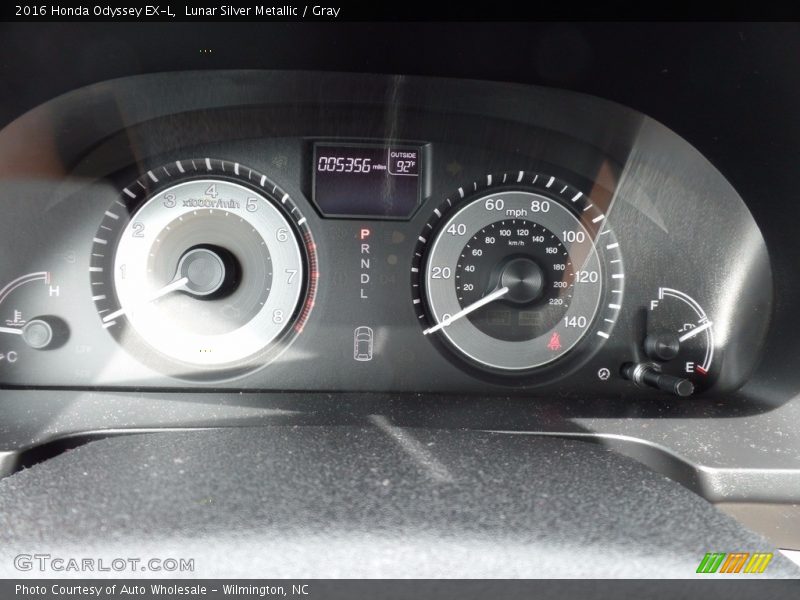Lunar Silver Metallic / Gray 2016 Honda Odyssey EX-L