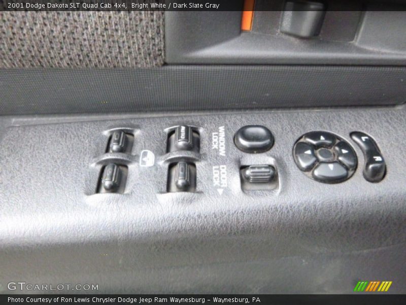 Bright White / Dark Slate Gray 2001 Dodge Dakota SLT Quad Cab 4x4