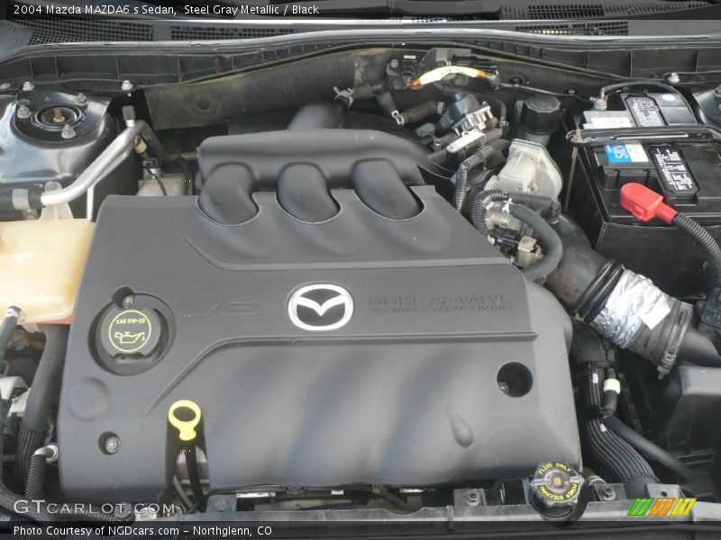 Steel Gray Metallic / Black 2004 Mazda MAZDA6 s Sedan