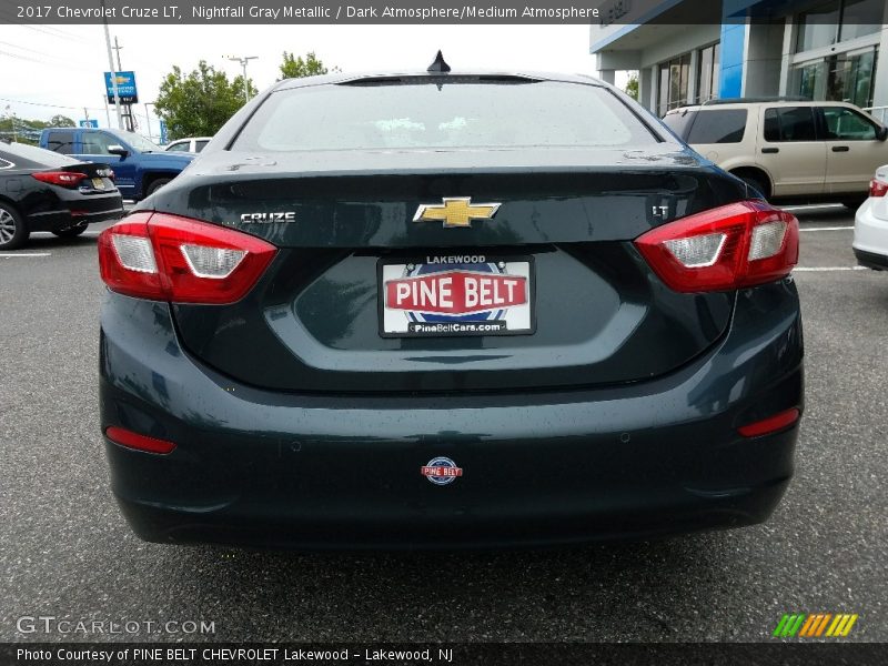 Nightfall Gray Metallic / Dark Atmosphere/Medium Atmosphere 2017 Chevrolet Cruze LT