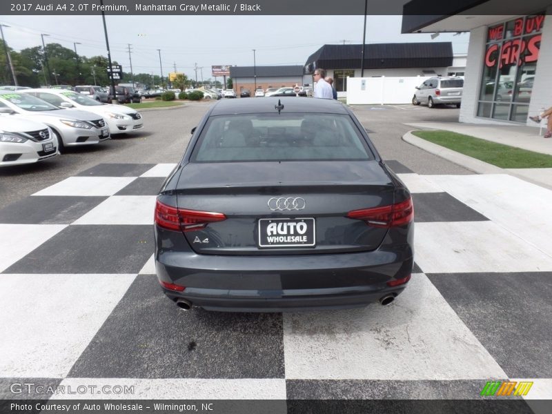 Manhattan Gray Metallic / Black 2017 Audi A4 2.0T Premium