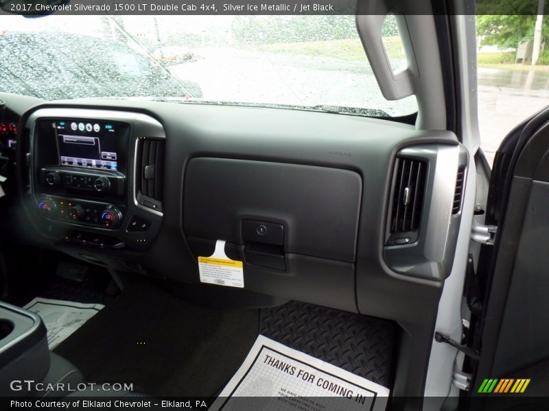 Silver Ice Metallic / Jet Black 2017 Chevrolet Silverado 1500 LT Double Cab 4x4