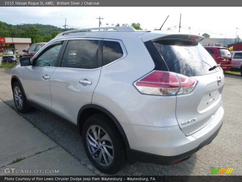 Brilliant Silver / Charcoal 2015 Nissan Rogue SL AWD