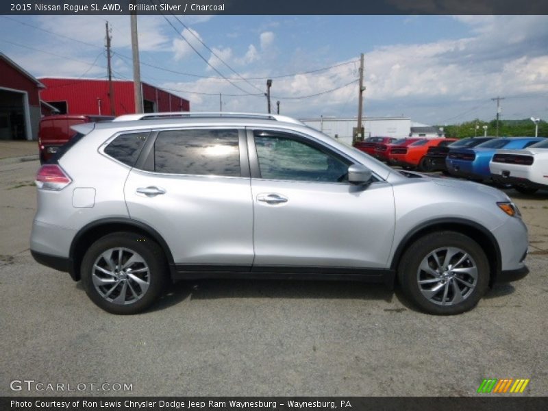 Brilliant Silver / Charcoal 2015 Nissan Rogue SL AWD