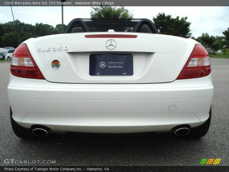 Alabaster White / Beige 2006 Mercedes-Benz SLK 350 Roadster