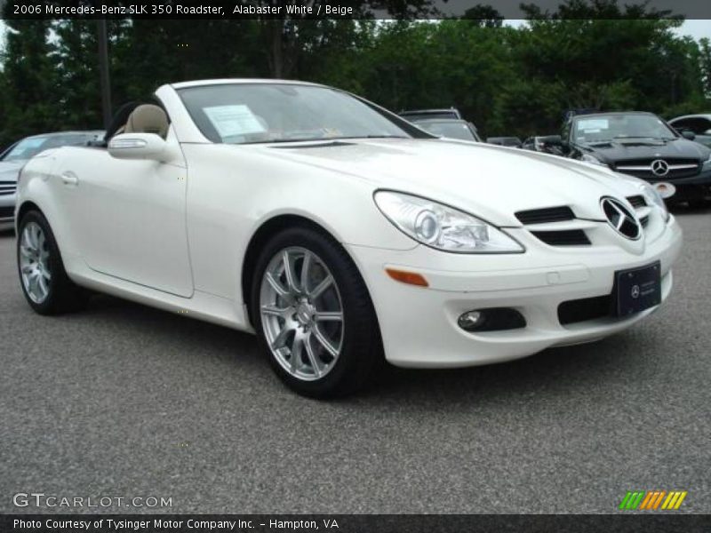 Alabaster White / Beige 2006 Mercedes-Benz SLK 350 Roadster