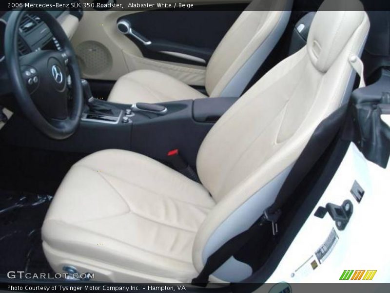Alabaster White / Beige 2006 Mercedes-Benz SLK 350 Roadster