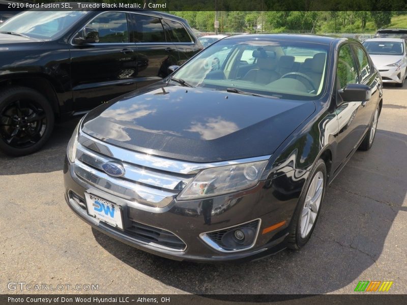 Tuxedo Black Metallic / Camel 2010 Ford Fusion SEL