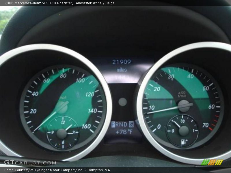 Alabaster White / Beige 2006 Mercedes-Benz SLK 350 Roadster