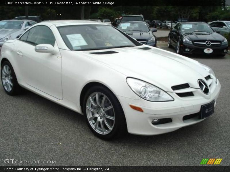Alabaster White / Beige 2006 Mercedes-Benz SLK 350 Roadster