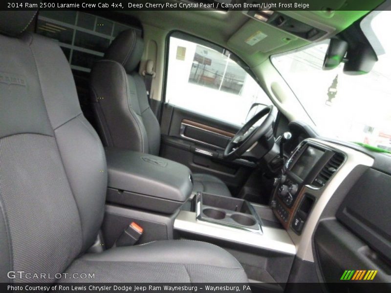 Deep Cherry Red Crystal Pearl / Canyon Brown/Light Frost Beige 2014 Ram 2500 Laramie Crew Cab 4x4