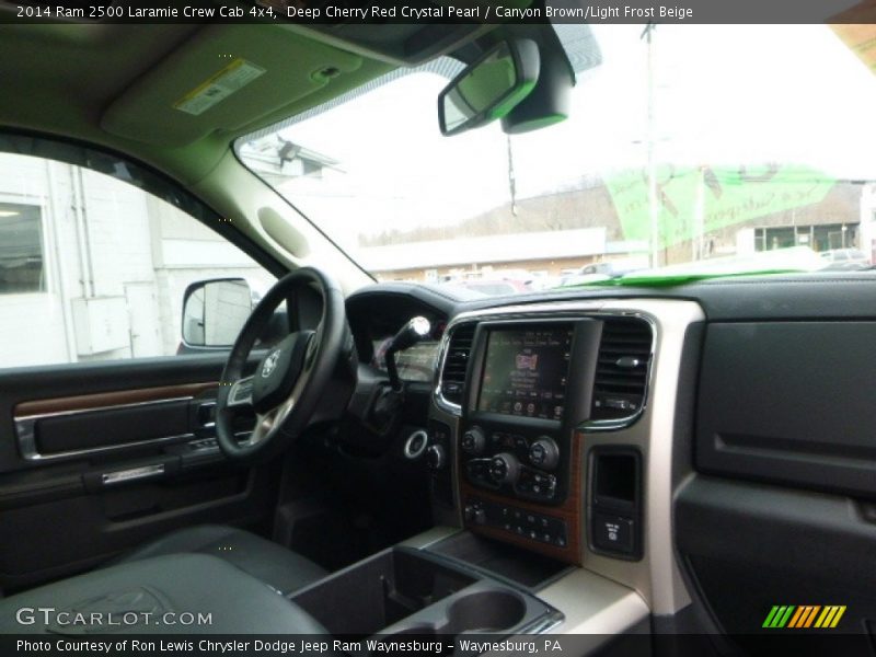 Deep Cherry Red Crystal Pearl / Canyon Brown/Light Frost Beige 2014 Ram 2500 Laramie Crew Cab 4x4