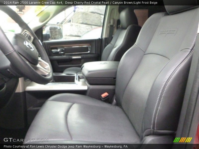 Deep Cherry Red Crystal Pearl / Canyon Brown/Light Frost Beige 2014 Ram 2500 Laramie Crew Cab 4x4