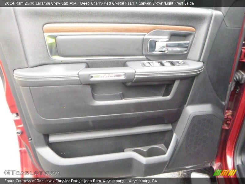 Deep Cherry Red Crystal Pearl / Canyon Brown/Light Frost Beige 2014 Ram 2500 Laramie Crew Cab 4x4
