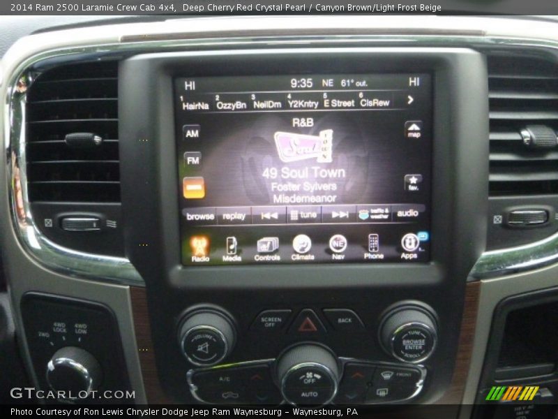 Deep Cherry Red Crystal Pearl / Canyon Brown/Light Frost Beige 2014 Ram 2500 Laramie Crew Cab 4x4