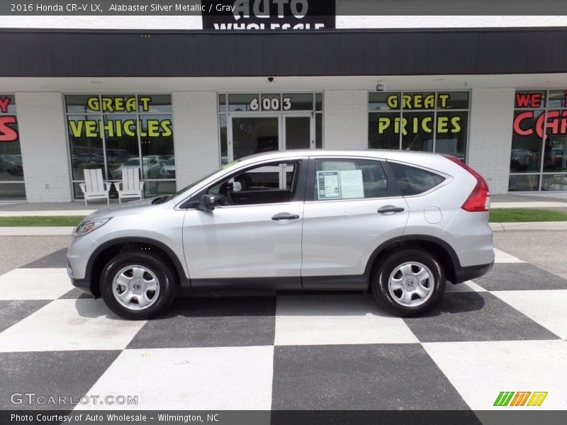Alabaster Silver Metallic / Gray 2016 Honda CR-V LX