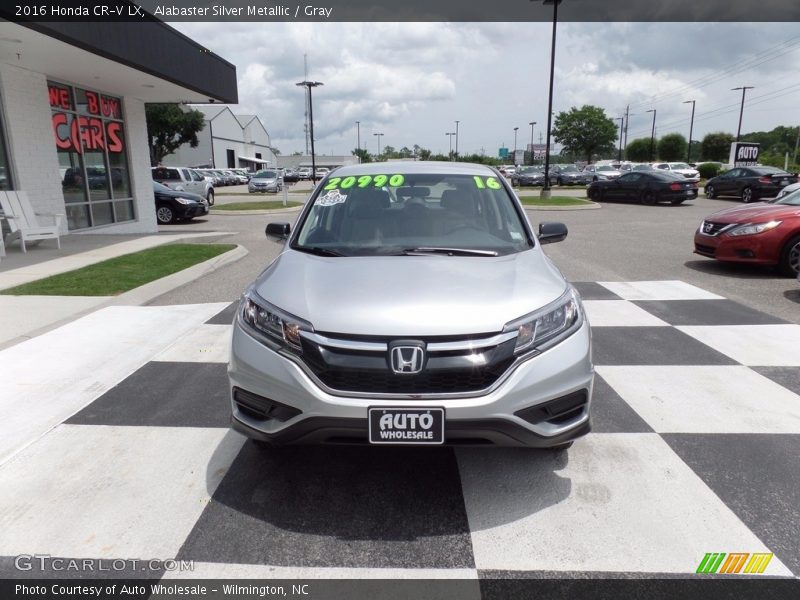 Alabaster Silver Metallic / Gray 2016 Honda CR-V LX