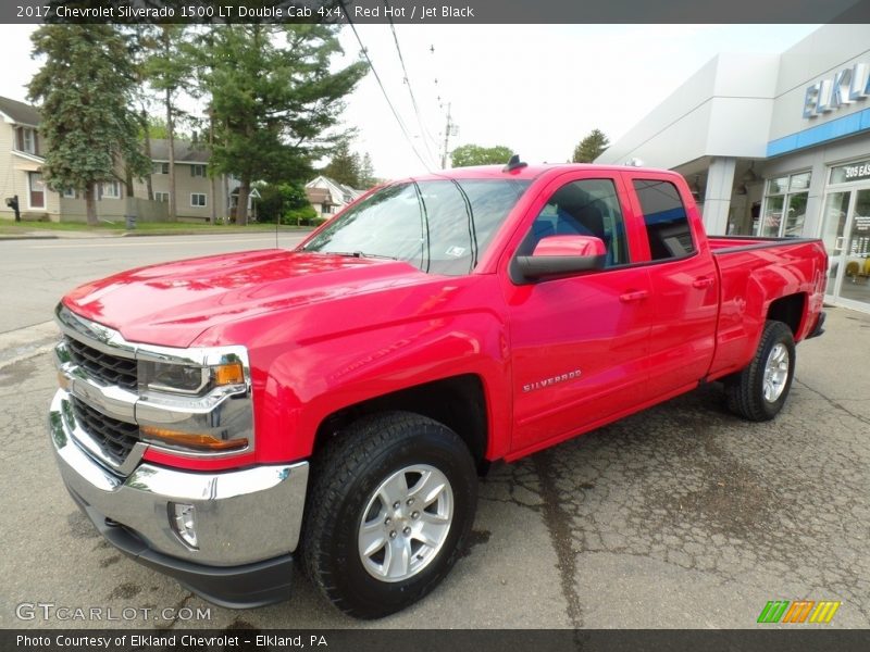 Red Hot / Jet Black 2017 Chevrolet Silverado 1500 LT Double Cab 4x4