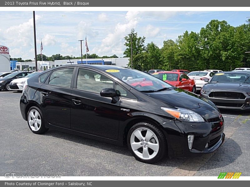 Black / Bisque 2013 Toyota Prius Five Hybrid