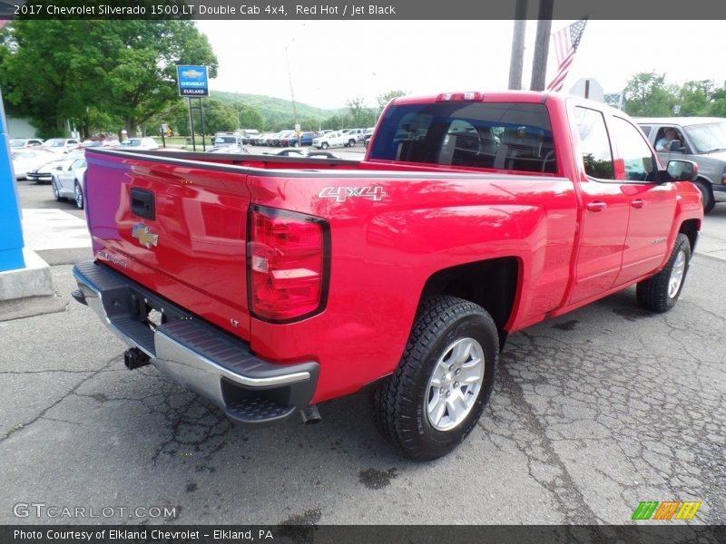 Red Hot / Jet Black 2017 Chevrolet Silverado 1500 LT Double Cab 4x4