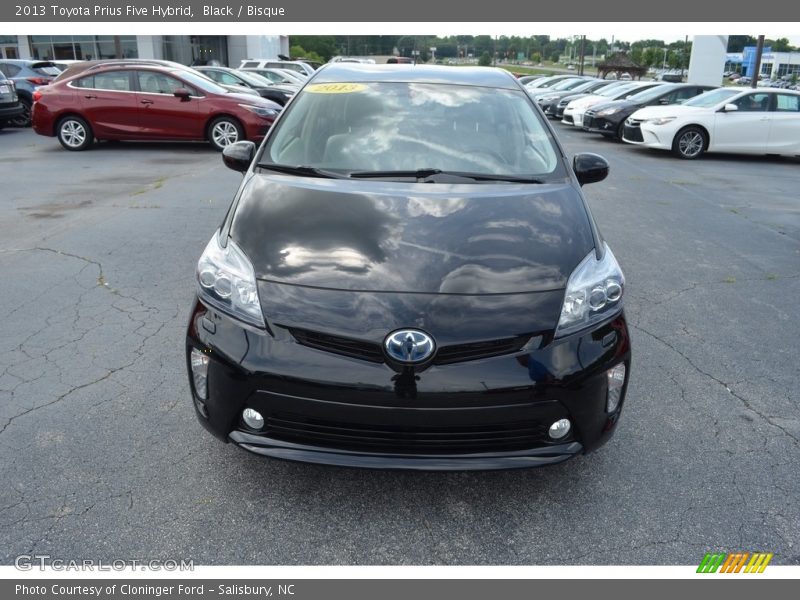 Black / Bisque 2013 Toyota Prius Five Hybrid