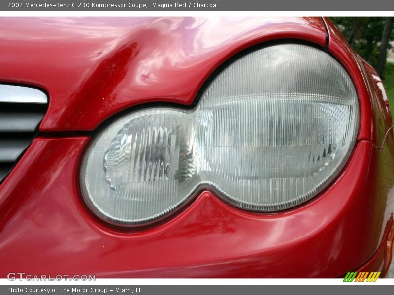 Magma Red / Charcoal 2002 Mercedes-Benz C 230 Kompressor Coupe