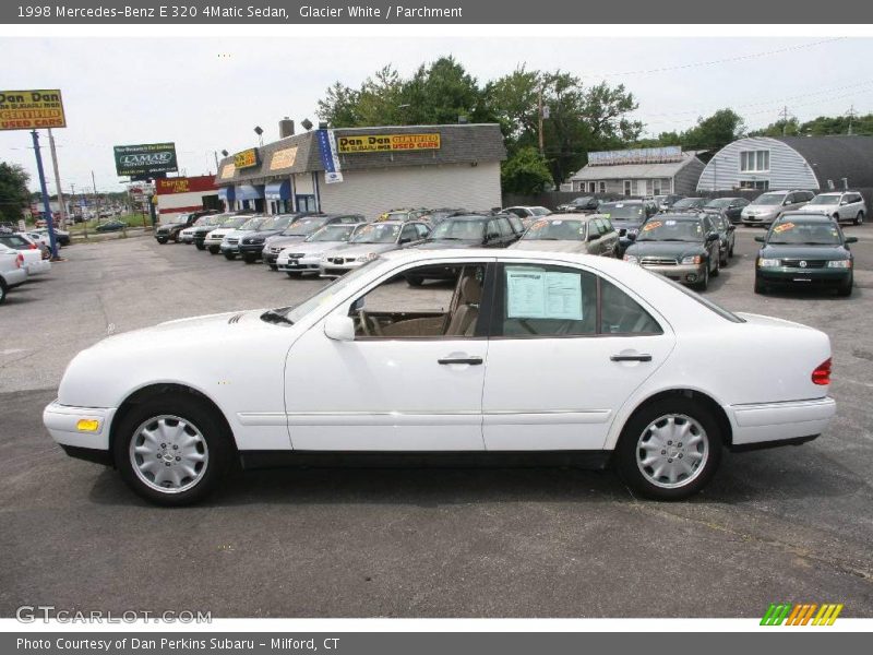 Glacier White / Parchment 1998 Mercedes-Benz E 320 4Matic Sedan