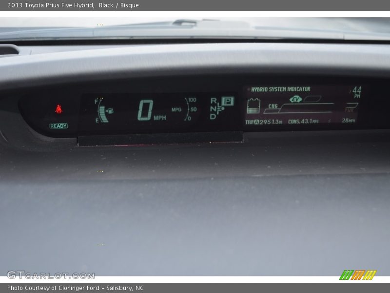 Black / Bisque 2013 Toyota Prius Five Hybrid
