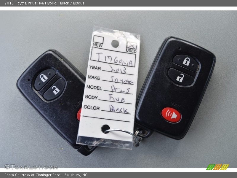 Black / Bisque 2013 Toyota Prius Five Hybrid
