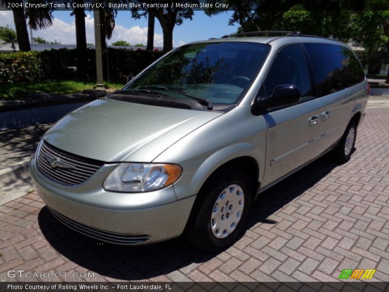 Butane Blue Pearlcoat / Medium Slate Gray 2004 Chrysler Town & Country LX