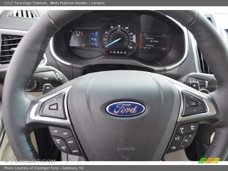  2017 Edge Titanium Steering Wheel