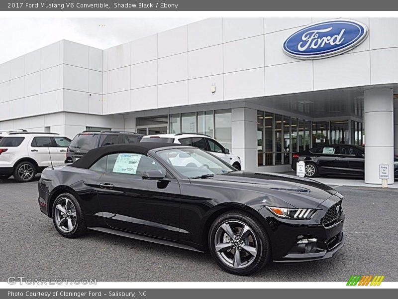 Shadow Black / Ebony 2017 Ford Mustang V6 Convertible