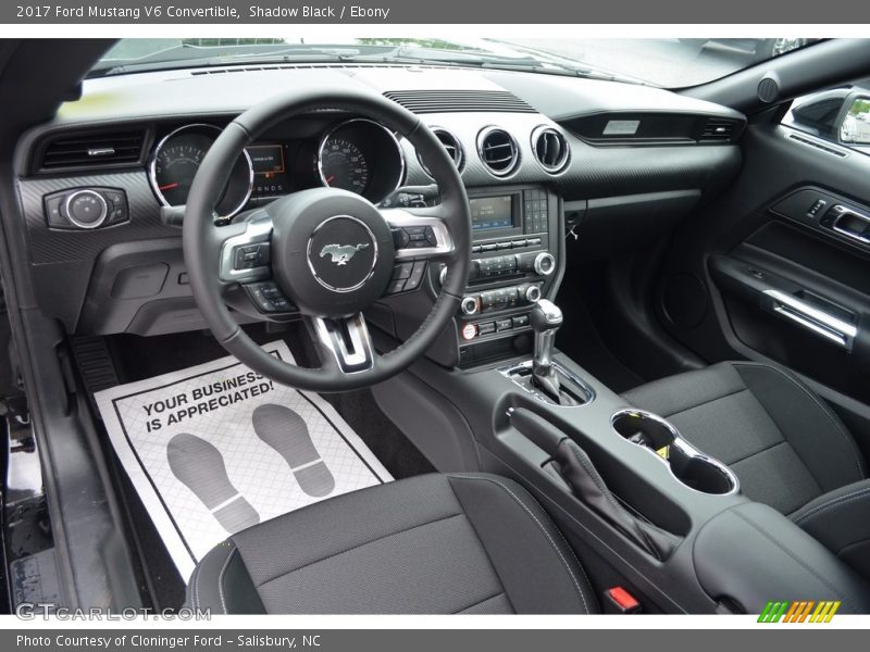 Shadow Black / Ebony 2017 Ford Mustang V6 Convertible
